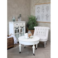 CHIC ANTIQUE FRANSK LNESTOL HR HVID - 71