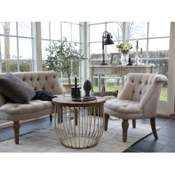 CHIC ANTIQUE FRANSK LNESTOL HR HVID - 71