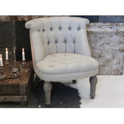 CHIC ANTIQUE FRANSK LNESTOL HR HVID - 71