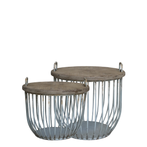 CHIC ANTIQUE SOFABORD M/TRLG ST AF 2 OPAL - 48