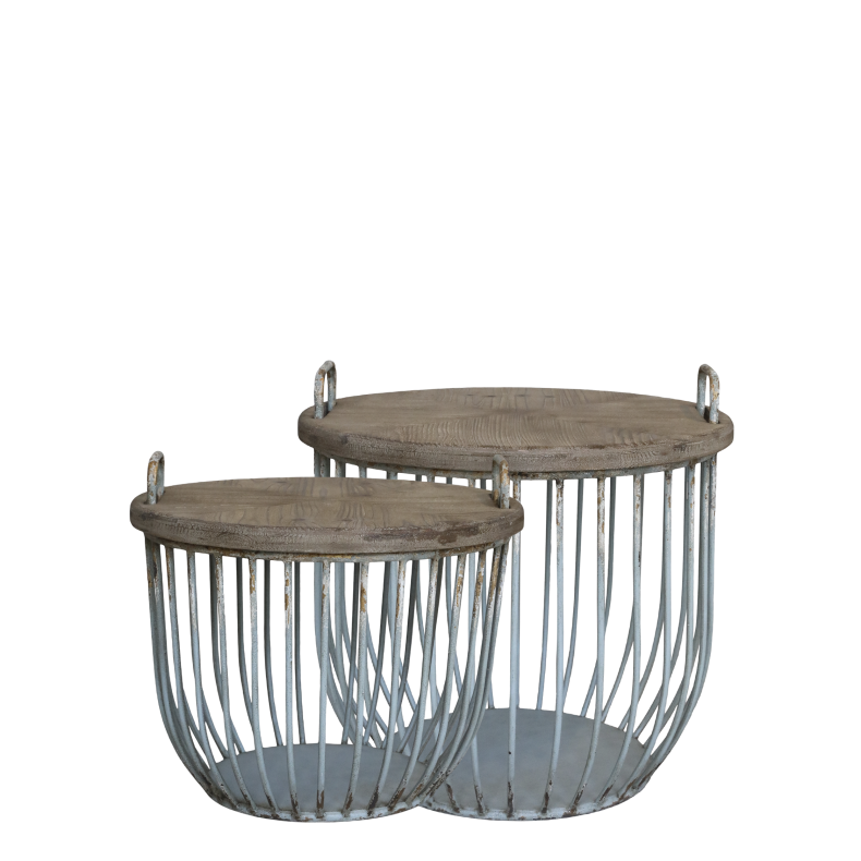 CHIC ANTIQUE SOFABORD M/TRLG ST AF 2 OPAL - 48