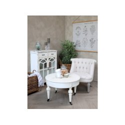 CHIC ANTIQUE SOFABORD MARIE ANTONETTE M/HJUL - 70