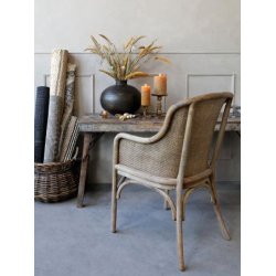 CHIC ANTIQUE GL.FRANSK STOL M/FLET - 91