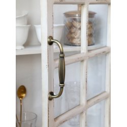 CHIC ANTIQUE VGSKAB M/DEKOR ANTIQUE CREME - 44