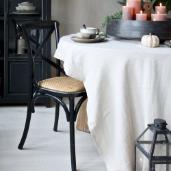 CHIC ANTIQUE STOL M/FLETS�DER SORT - 89