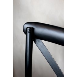 CHIC ANTIQUE STOL M/FLETS�DER SORT - 89