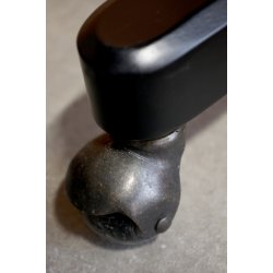 CHIC ANTIQUE KONTORSTOL M/FLETSDE SORT - 80