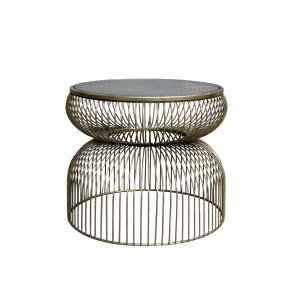 CHIC ANTIQUE SIDEBORD M/GLASPLADE  - 40