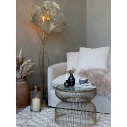 CHIC ANTIQUE SIDEBORD M/GLASPLADE  - 40