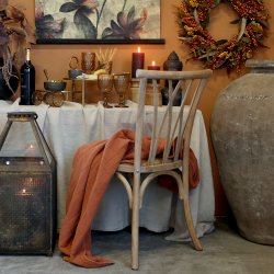 CHIC ANTIQUE FRANSK STOL M/FLETSDE - 89,5