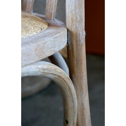 CHIC ANTIQUE FRANSK STOL M/FLETSDE - 89,5