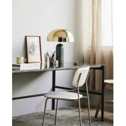 NORDAL SESIA SPISEBORD M/HJGLANS/JERN SORT - 200