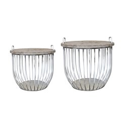 CHIC ANTIQUE SOFABORD M/TRLG HVID - 57