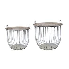 CHIC ANTIQUE SOFABORD M/TRLG HVID - 57