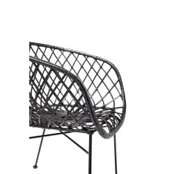 BLOOMINGVILLE KAMA LOUNGESTOL RATTAN SORT - 76