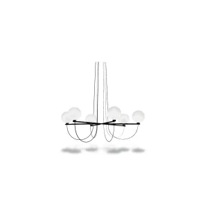 HANDVRK 6-GLOBE CHANDELIER - 132