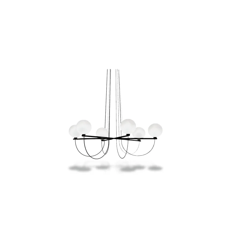 HANDVRK 6-GLOBE CHANDELIER - 132