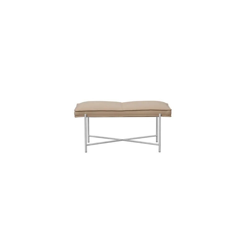 HANDVRK PIANO BENCH STAINLESS STEEL FRAME LIGHT CREAM - 95