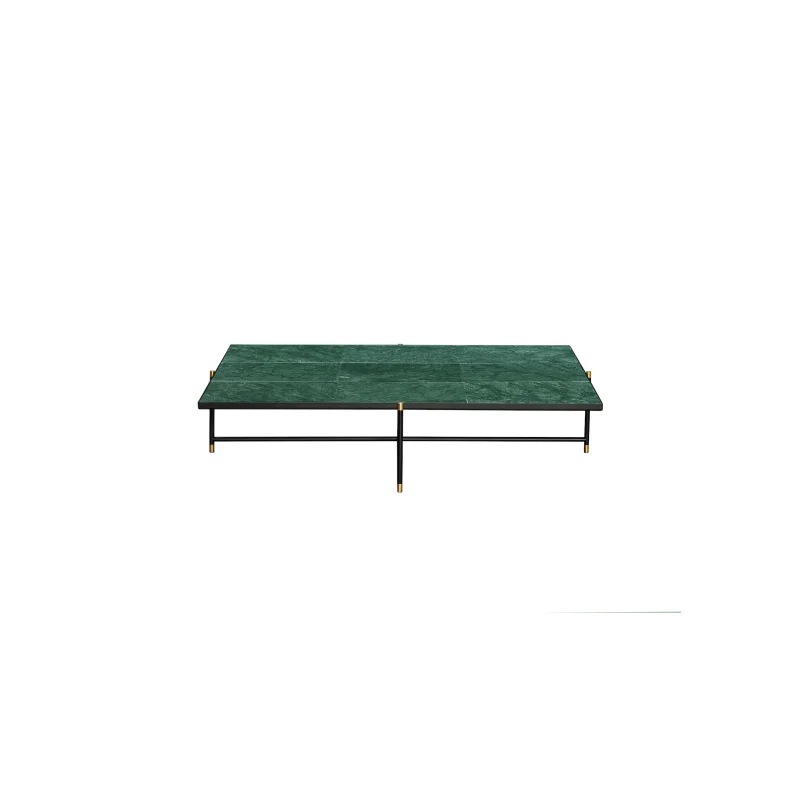 HANDVRK COFFEE TABLE BRASS FRAME GRN - 140
