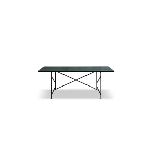 HANDVRK DINING TABLE BLACK FRAME GRN - 185