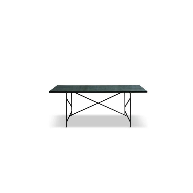 HANDVRK DINING TABLE BLACK FRAME GRN - 185