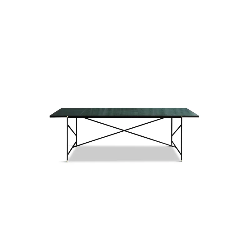 HANDVRK DINING TABLE BRASS FRAME GRN - 230
