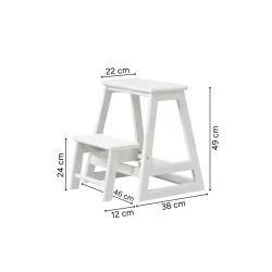 CINAS SKALA TRAPPESTIGE HVID - 45