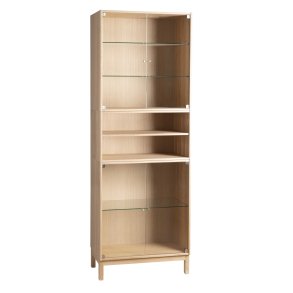 HASLEV DISPLAYSKAB 3001 I HVIDOLIERET EGETR - 70