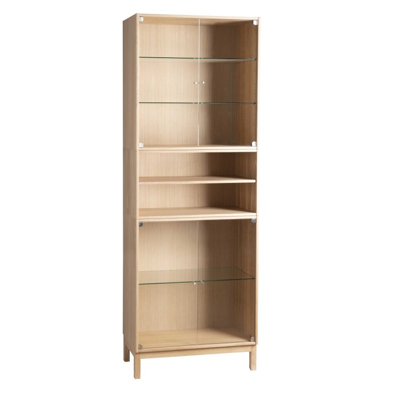 HASLEV DISPLAYSKAB 3001 I HVIDOLIERET EGETR - 70