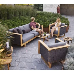 Cane-Line Angle 3pers/ Sofa - Teak 220