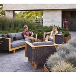 Cane-Line Angle 3pers/ Sofa - Teak 220