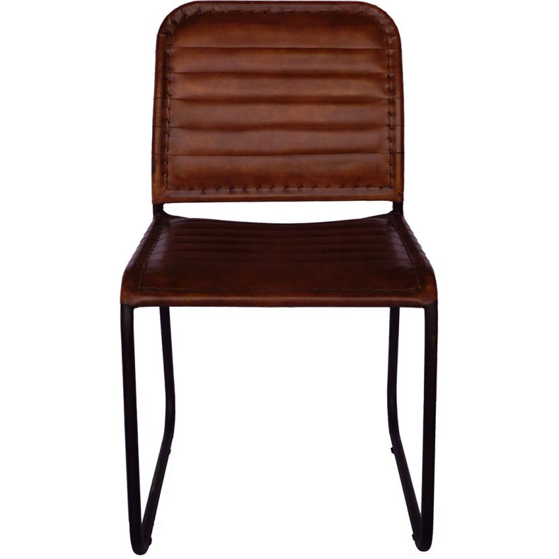 TRADEMARK LIVING KENN STOL M/BRUN LDER - 84