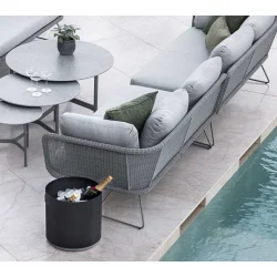 CANE-LINE GROW PLANTEKASSE SMALL - LAVE GREY ALUMINIUM 38