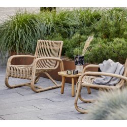 CANE-LINE CURVE LOUNGESTOL - NATURAL 77