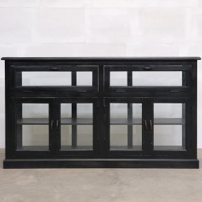 TRADEMARK LIVING SKNK M/GLASLGER SORTMALET - 180