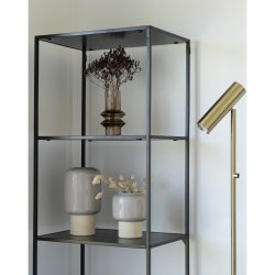 House Nordic Paris Gulvlampe - messing med stofledning 150