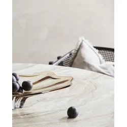 NORDAL ERIE SPISEBORD TR/MARMOR HVID - 140