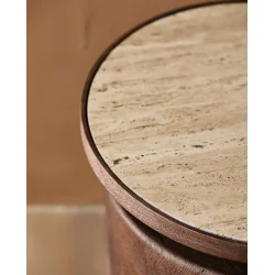 NORDAL KWANDO SIDEBORD M/TRAVERTINPLADE - 50