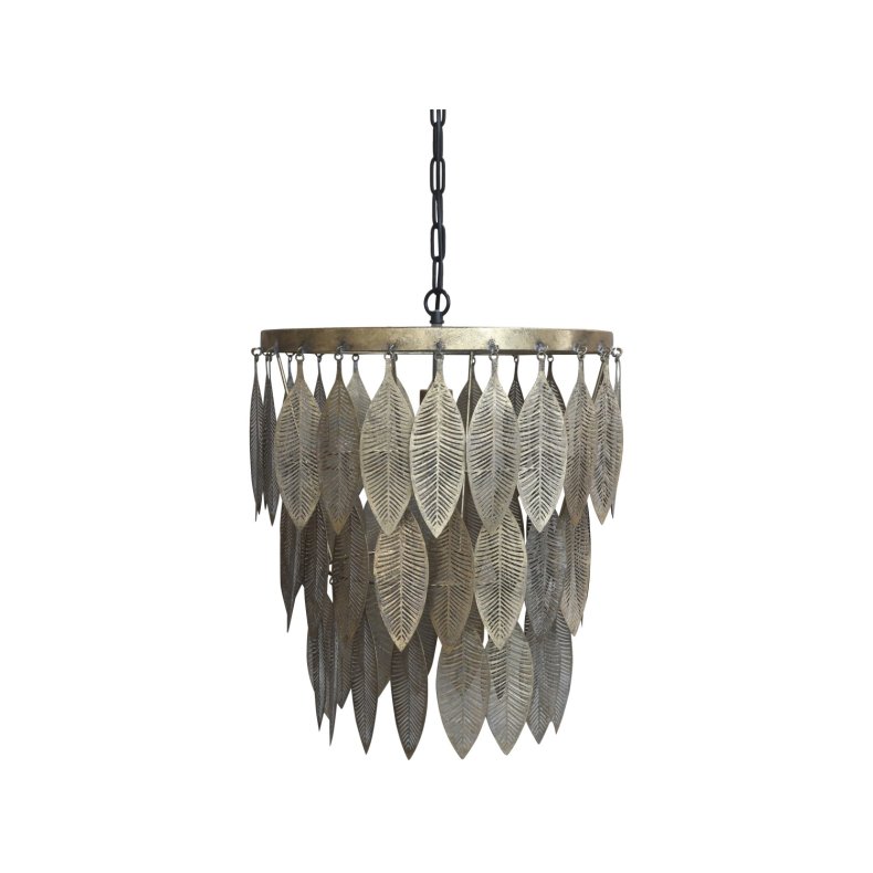 Chic Antique Lampe m. metal deko - 47