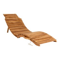 House Nordic Arrieta Teak Liggestol - Solvogn i teaktr 185