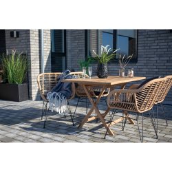 House Nordic Oviedo Teak Spisebord - teaktr 120