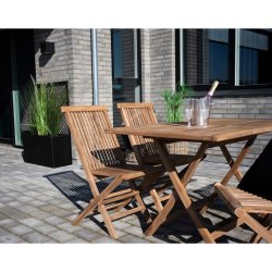 House Nordic Oviedo Teak Spisebord - teaktr 120