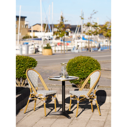 HOUSE NORDIC CAF�BORD MARMOR LOOK/BEN SORT ALU - 60