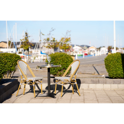 HOUSE NORDIC CAF�BORD MARMOR LOOK/BEN SORT ALU - 60