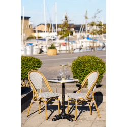 HOUSE NORDIC CAFEBORD MARMOR LOOK/ ST�BEJERN BEN SORT - 60