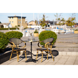 HOUSE NORDIC CAFEBORD MARMOR LOOK/ ST�BEJERN BEN SORT - 60
