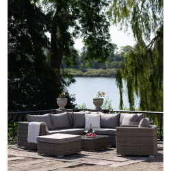 HOUSE NORDIC CALVI LOUNGES�T POLYRATTAN GR� INKL HYNDER - 90