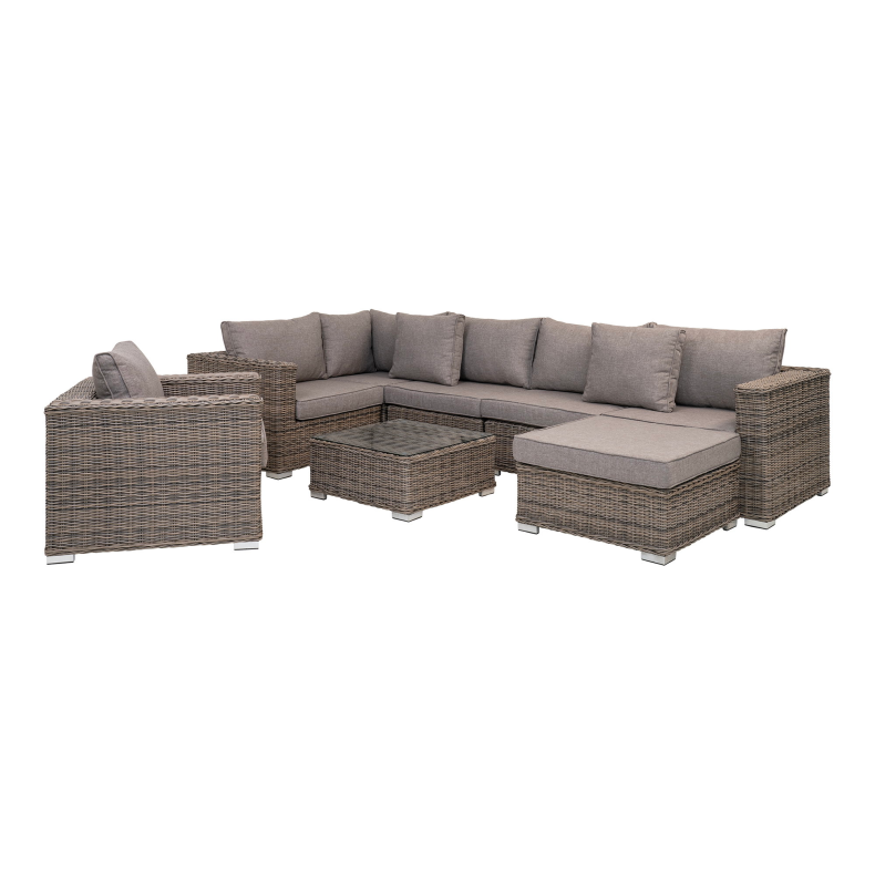 HOUSE NORDIC CALVI LOUNGES�T POLYRATTAN GR� INKL HYNDER - 90