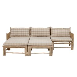 BLOOMINGVILLE KORFU BAMBUS HJRE HJRNE SOFA NATUR - 76