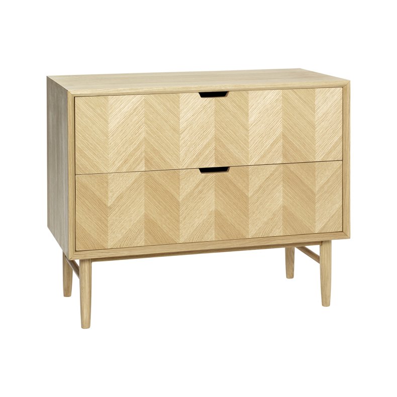 HBSCH HERRINGBONE KOMMODE/SKNK EGETR NATUR - 80